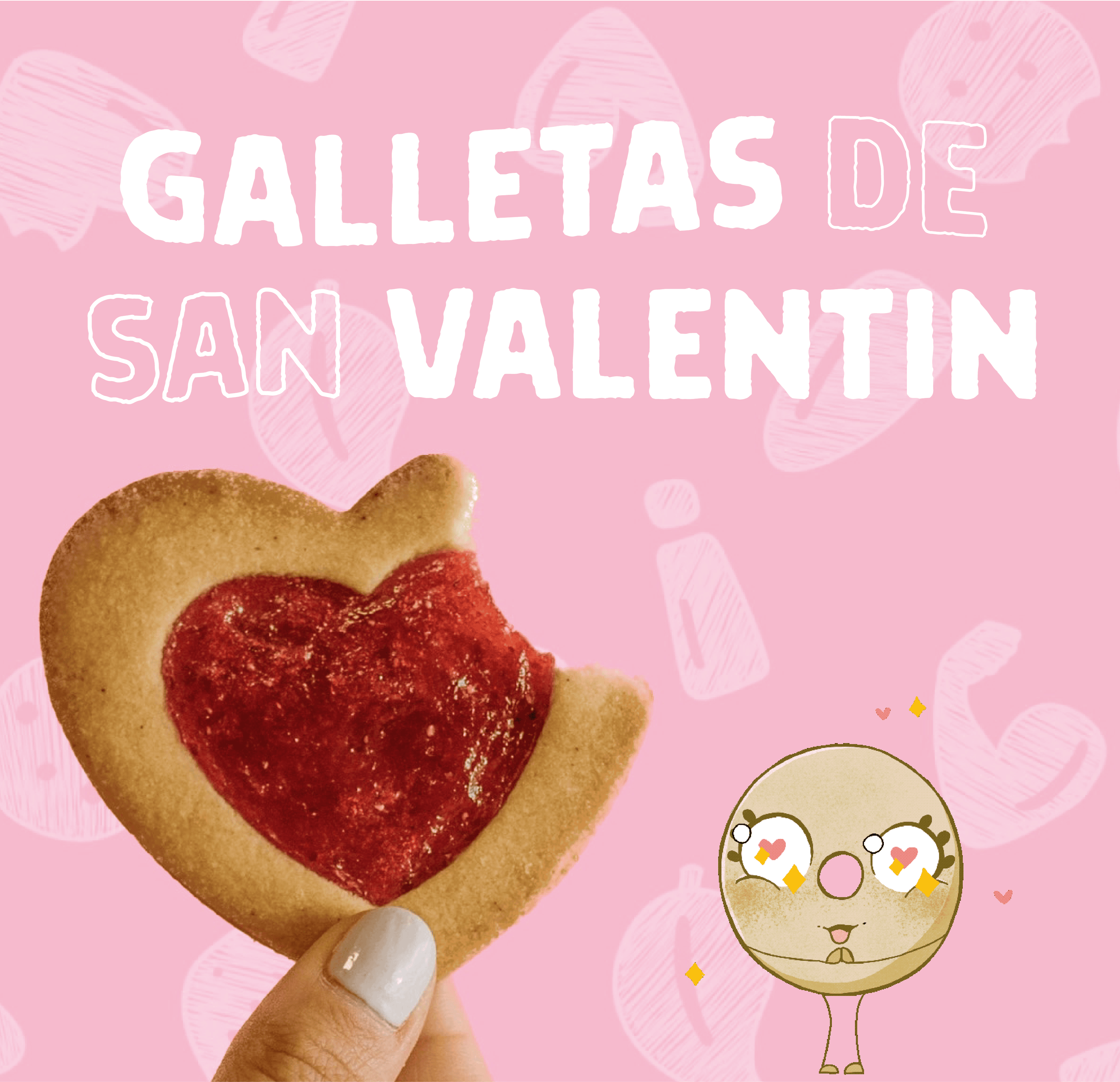 Receta de galletas saludables para san valentin,