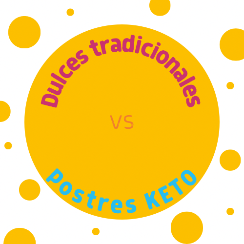 Dulces tradicionales vs postres keto